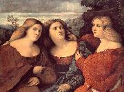 The Three Sisters (detail) dh Palma Vecchio